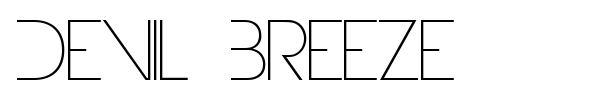 Devil Breeze font preview